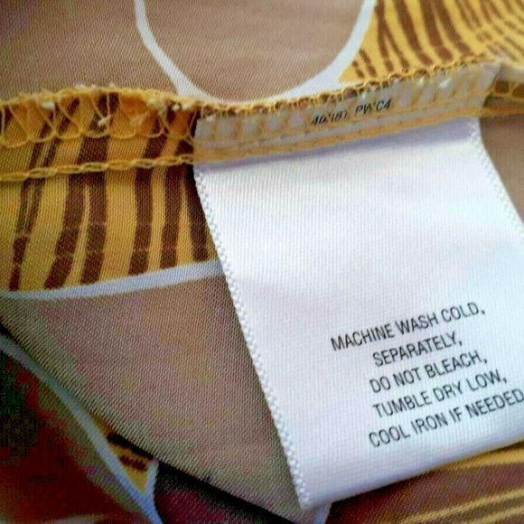 Apostrophe Brown Yellow Polka Dot Cap Sleeve Top - Picture 6 of 6